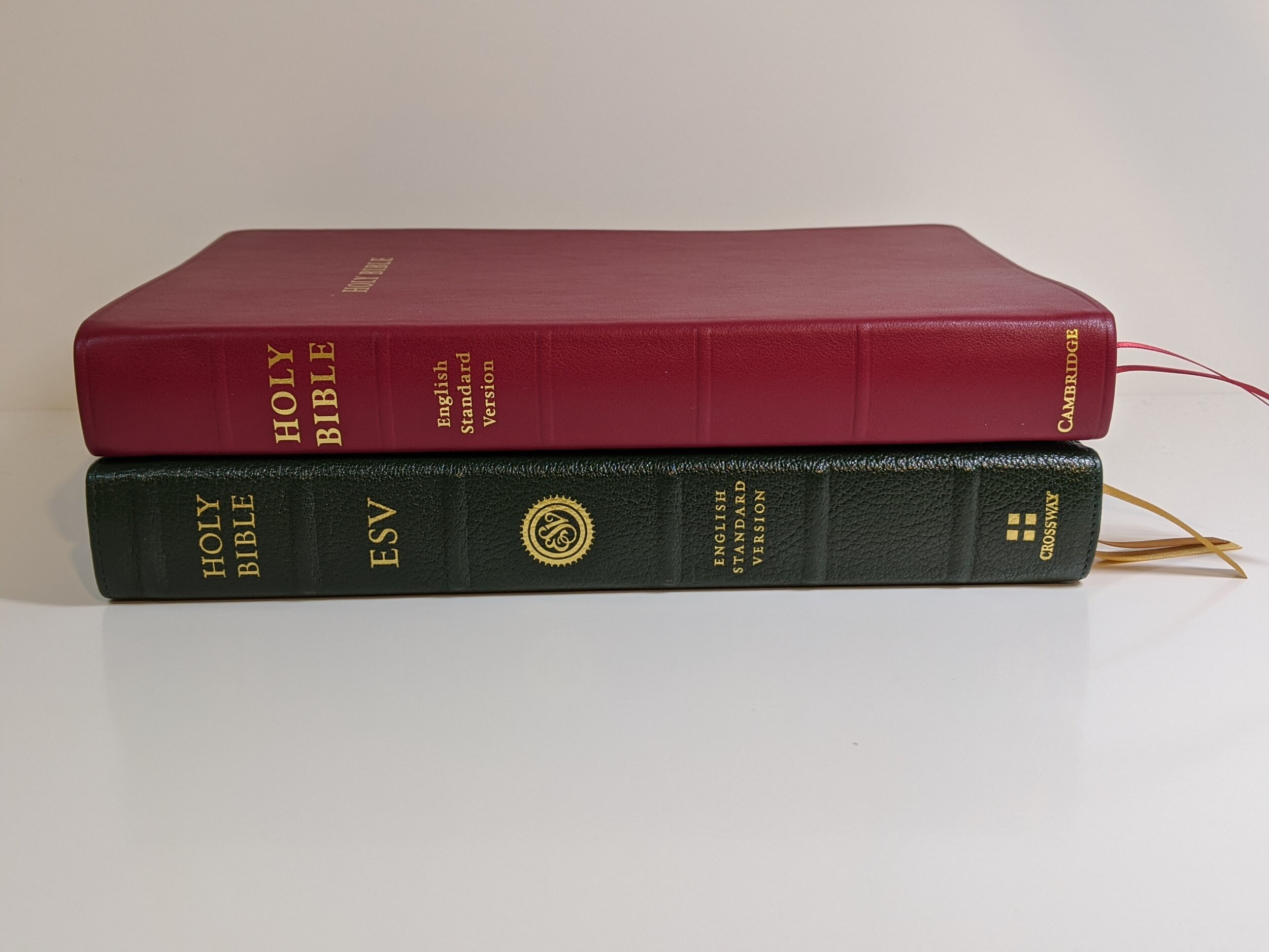  top - Topaz bottom - ESV Heirloom Legacy 