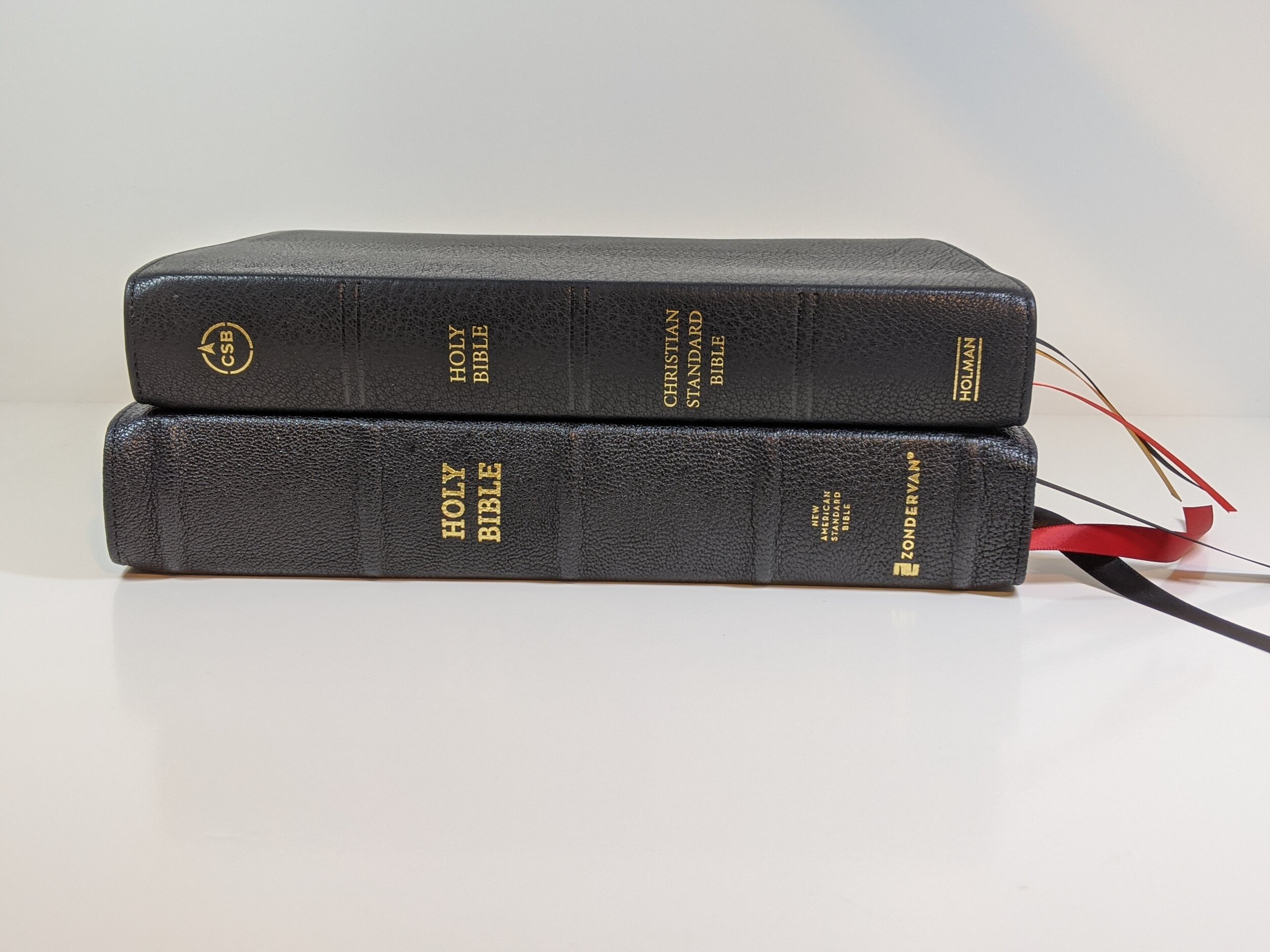  top - CSB VbV bottom - Zondervan Premier SCR 