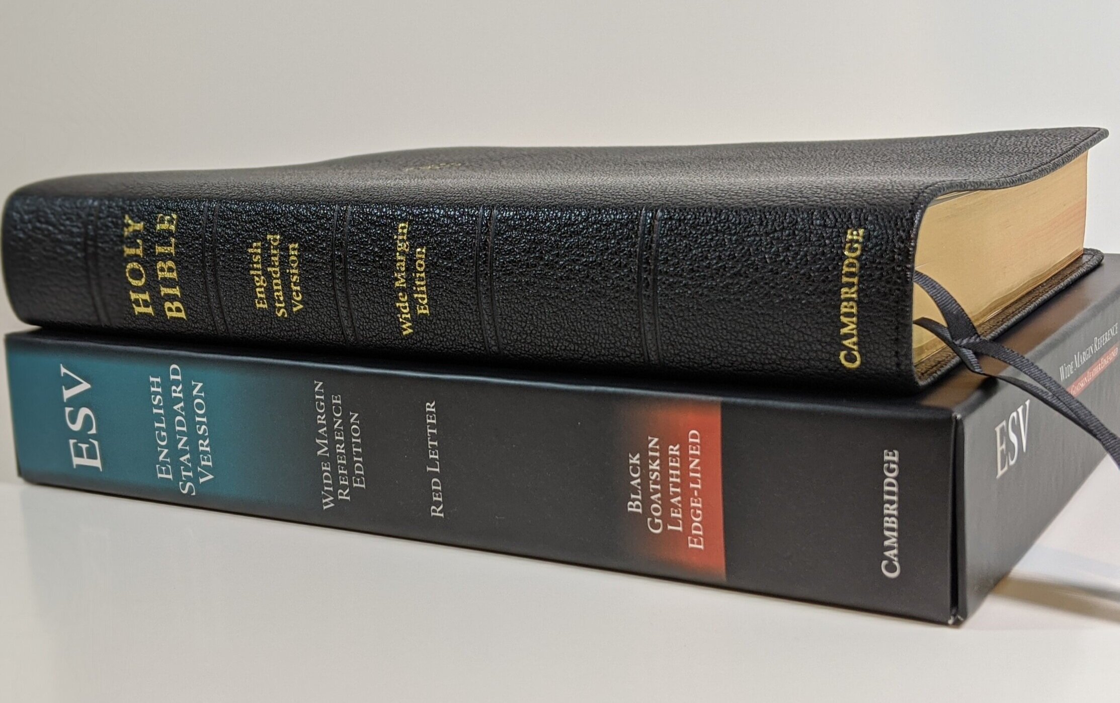 The Cambridge Wide Margin Reference Bible in Black Goatskin – Cam Hyde