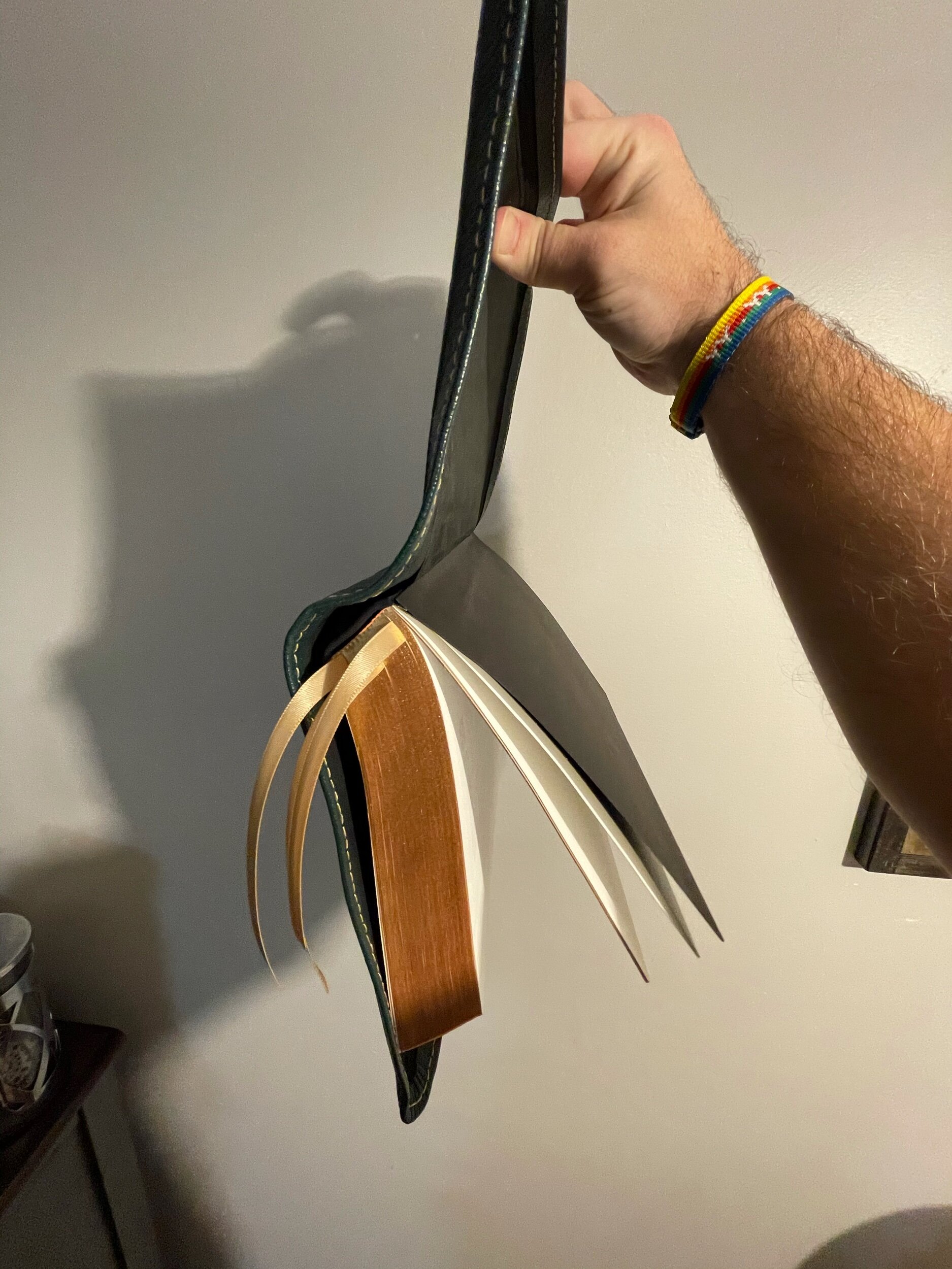 I was told by several people that Bibles should be able to be held like this if they are durable. My Hill Bible rebind passed the test.